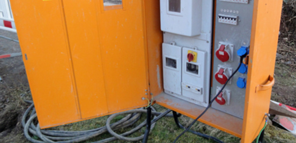 Baustrom bei Elektrotechnik Jahn in Bad Lausick